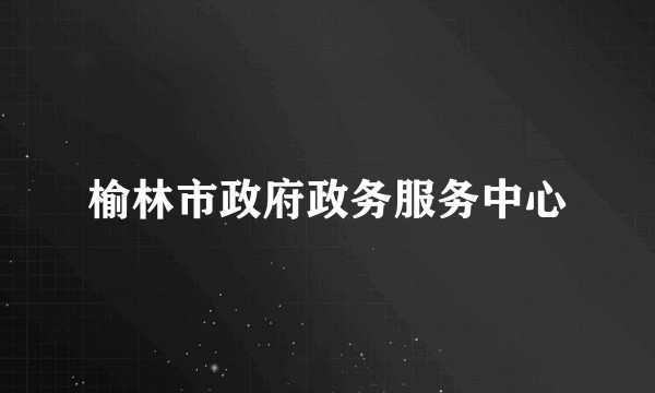 榆林市政府政务服务中心