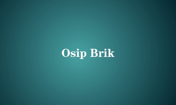 Osip Brik