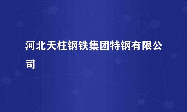 河北天柱钢铁集团特钢有限公司