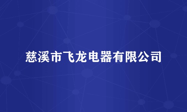 慈溪市飞龙电器有限公司