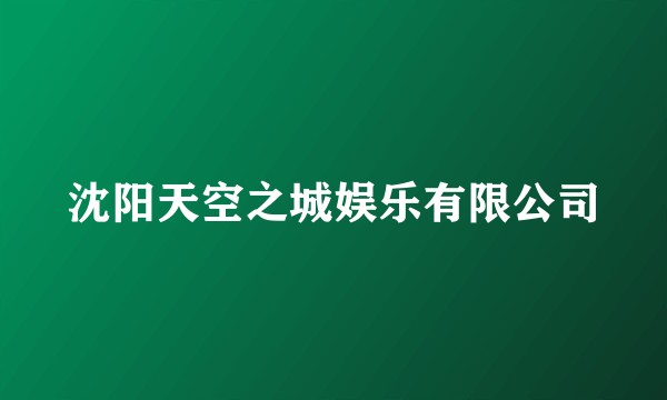 沈阳天空之城娱乐有限公司