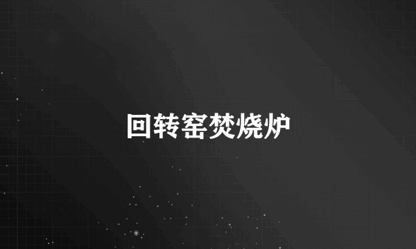 回转窑焚烧炉