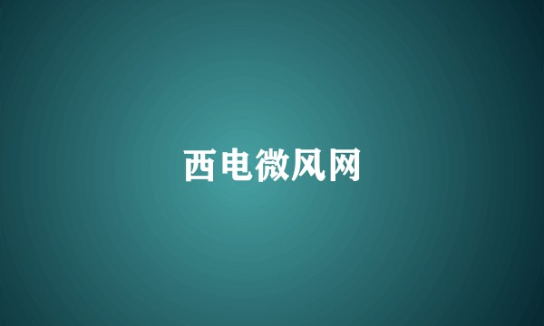西电微风网