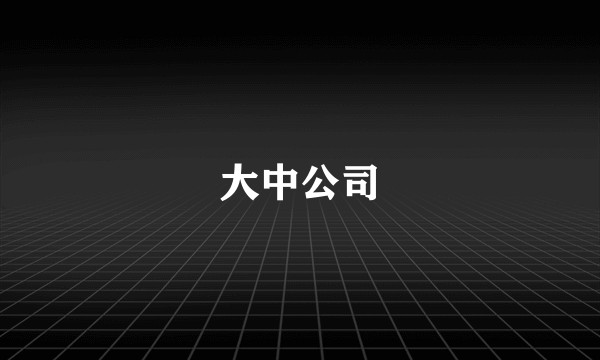 大中公司