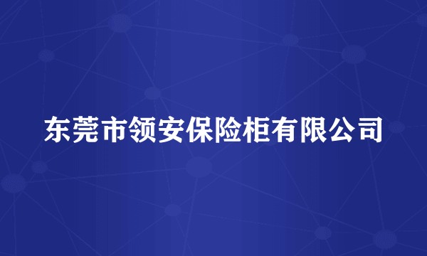 东莞市领安保险柜有限公司