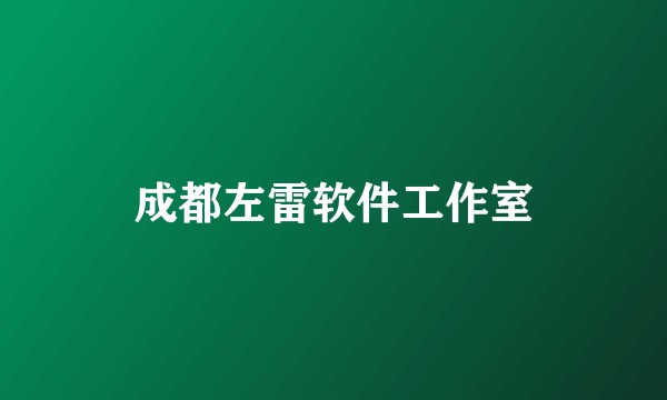 成都左雷软件工作室