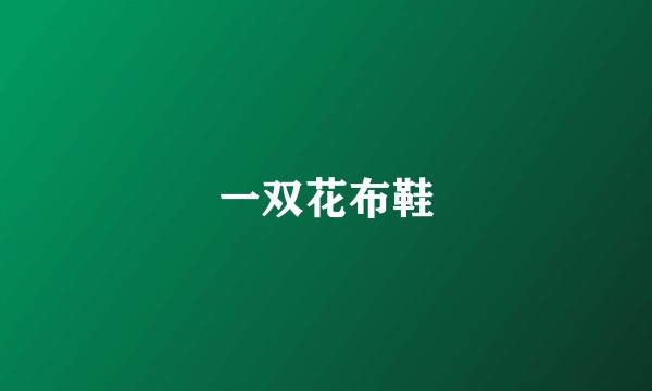 一双花布鞋