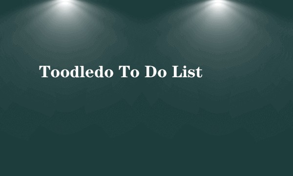 Toodledo To Do List