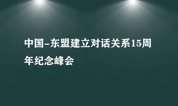 中国-东盟建立对话关系15周年纪念峰会