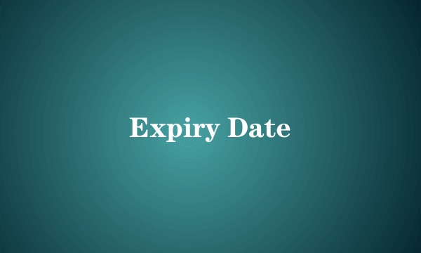 Expiry Date