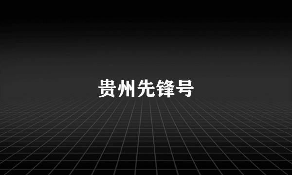 贵州先锋号