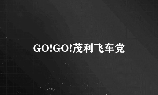 GO!GO!茂利飞车党