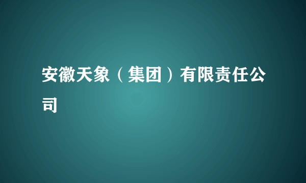 安徽天象（集团）有限责任公司