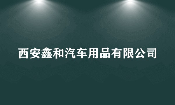 西安鑫和汽车用品有限公司