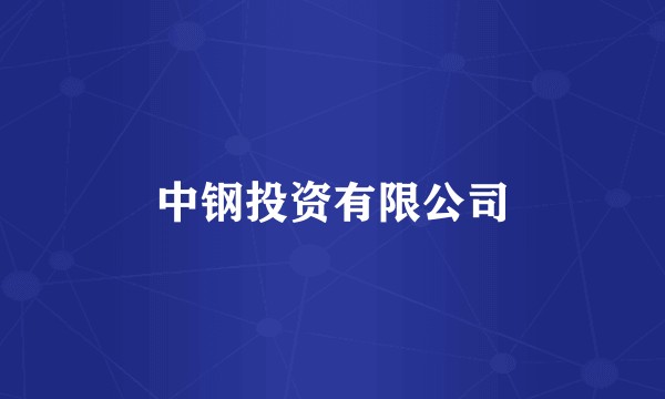 中钢投资有限公司