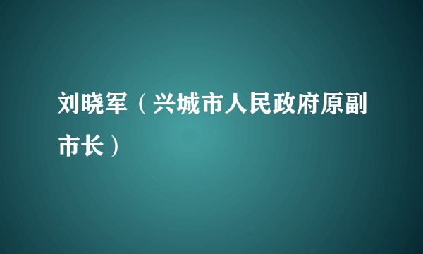刘晓军（兴城市人民政府原副市长）