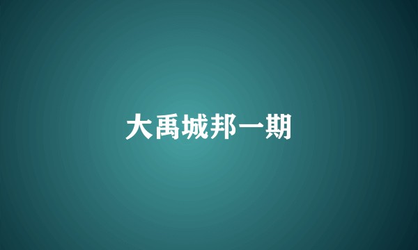 大禹城邦一期