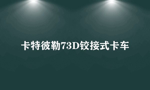 卡特彼勒73D铰接式卡车