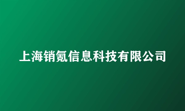 上海销氪信息科技有限公司