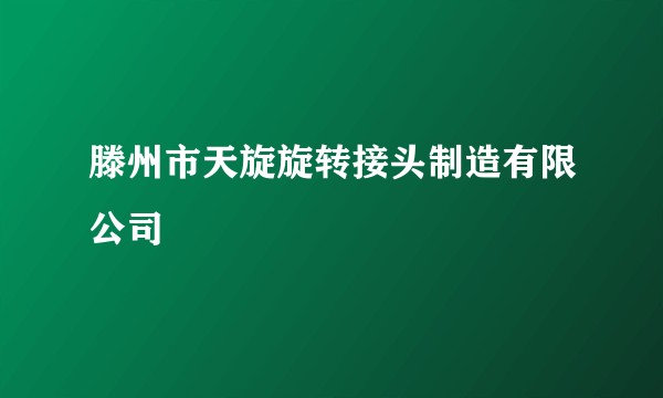 滕州市天旋旋转接头制造有限公司