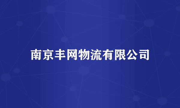 南京丰网物流有限公司