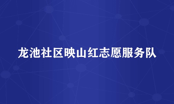 龙池社区映山红志愿服务队
