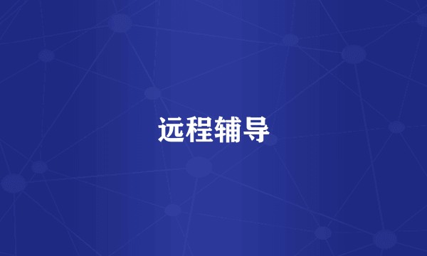 远程辅导