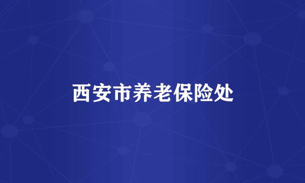 西安市养老保险处