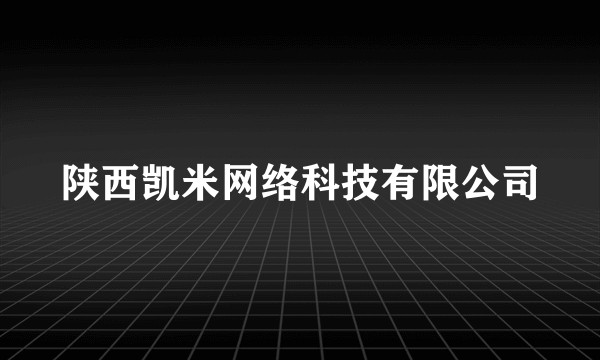 陕西凯米网络科技有限公司