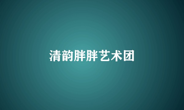 清韵胖胖艺术团