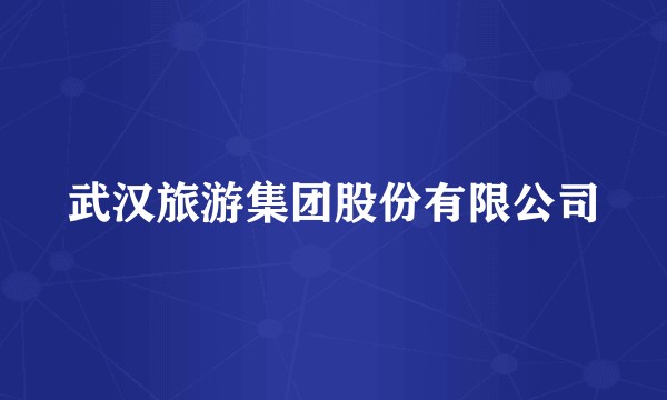 武汉旅游集团股份有限公司
