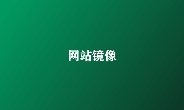 网站镜像