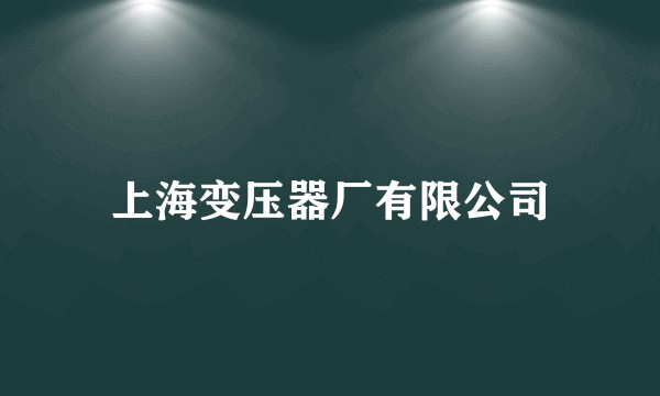 上海变压器厂有限公司