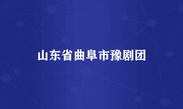 山东省曲阜市豫剧团
