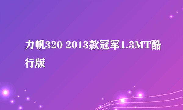 力帆320 2013款冠军1.3MT酷行版