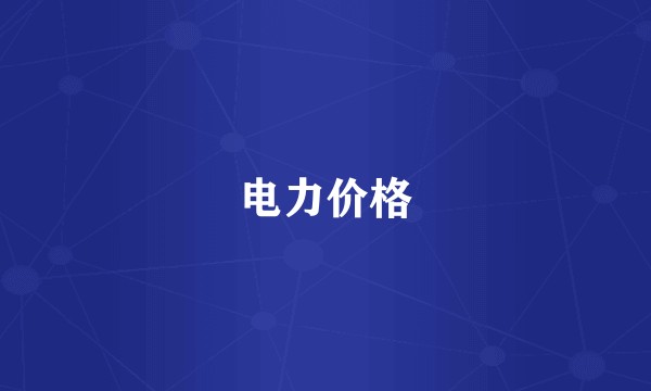 电力价格