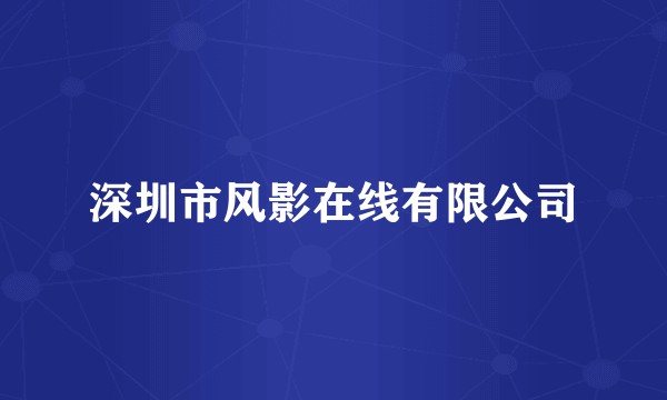 深圳市风影在线有限公司