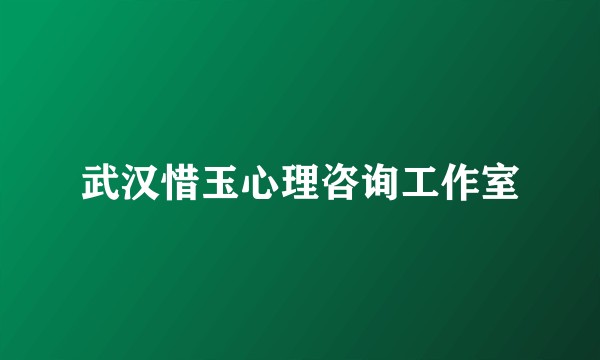 武汉惜玉心理咨询工作室
