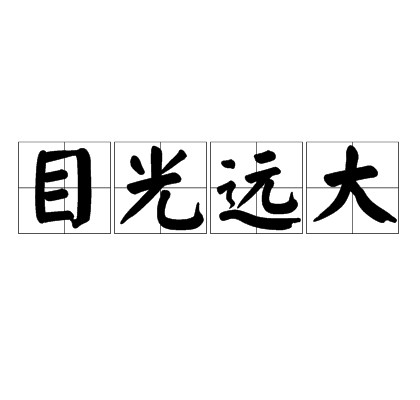 目光远大