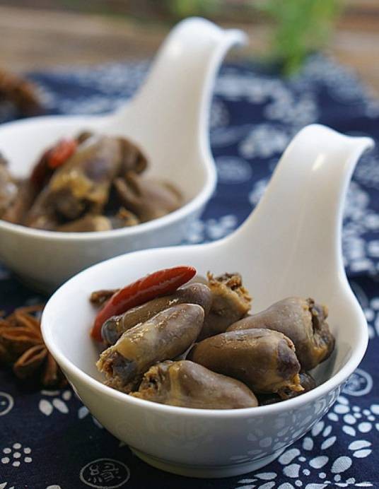 香卤鸡心