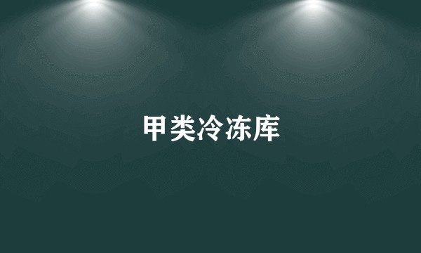甲类冷冻库