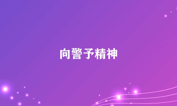 向警予精神