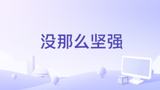 没那么坚强(东来东往演唱歌曲)