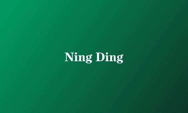 Ning Ding