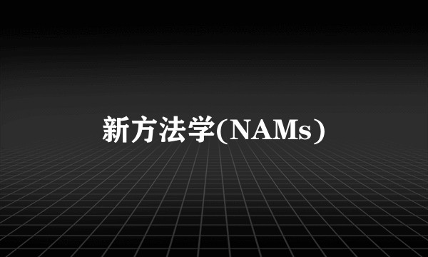 新方法学(NAMs)