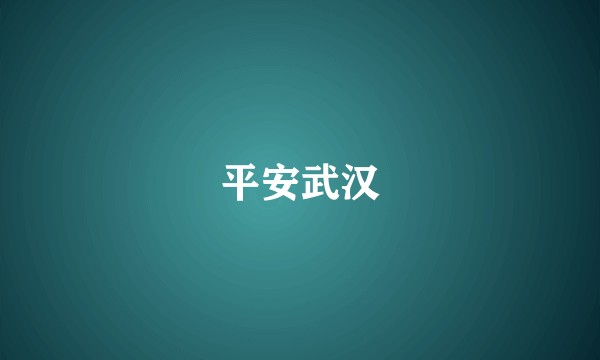 平安武汉