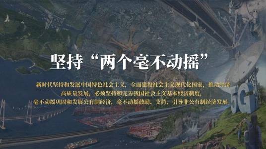 坚持和落实“两个毫不动摇”