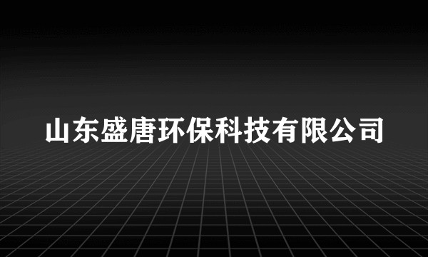 山东盛唐环保科技有限公司