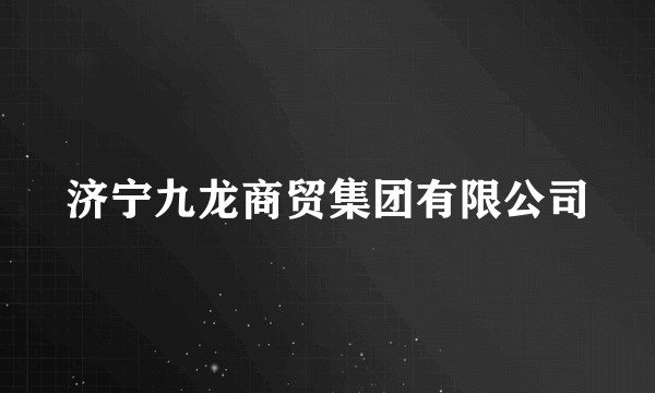 济宁九龙商贸集团有限公司