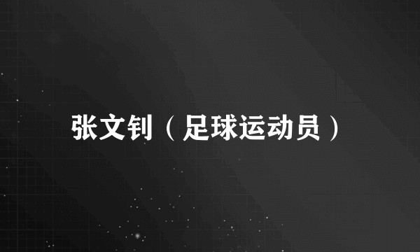 张文钊（足球运动员）